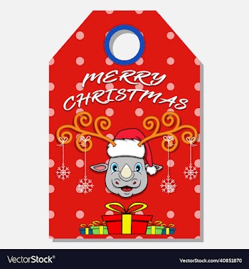 merry christmas happy new year hand drawn label
