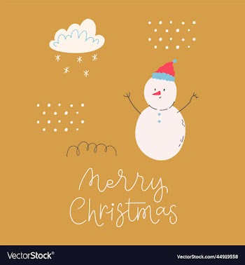 merry christmas holiday greating card with