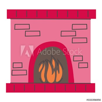 merry christmas house chimney icon