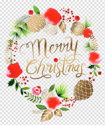 Merry Christmas illustration, Christmas Wreath Santa Claus Garland Malibu Marine Ltd, Hand-painted Christmas Wreath transparent background PNG clipart