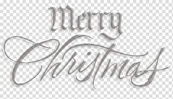 Merry Christmas illustration, Merry Christmas Silver Snow Text transparent background PNG clipart