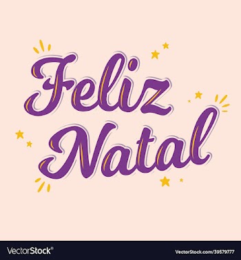 merry christmas lettering in brazilian portuguese
