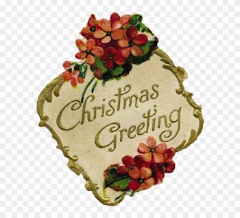 Merry Christmas, My Friends - Vintage Merry Christmas Clip Art