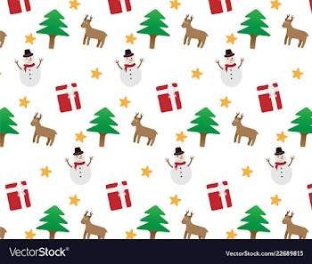 Merry christmas pattern vector image