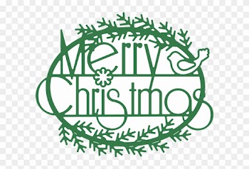 Merry Christmas Pine And Partridge Sentiment Die - Cheery Lynn Designs