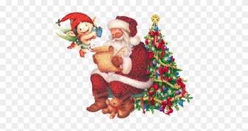 Merry Christmas Santa Claus Animated Wallpapers - Xmas Tree Oval Ornament
