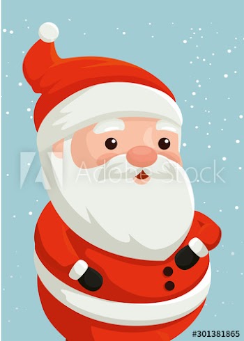 merry christmas santa claus character design