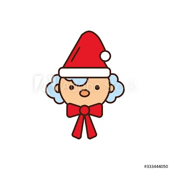 merry christmas santa claus wife character