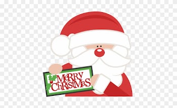 Merry Christmas Santa Svg Scrapbook Cut File Cute Clipart - Miss Kate Cuttables Christmas