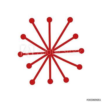 merry christmas snowflake icon