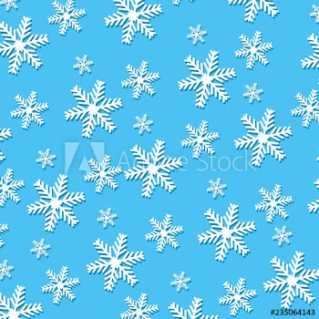 merry christmas snowflakes pattern