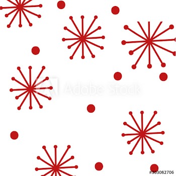 merry christmas snowflakes pattern background