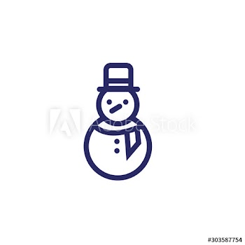 merry christmas snowman cute character