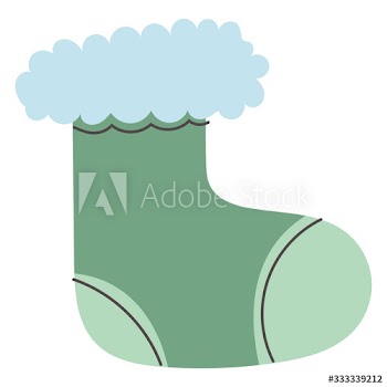 merry christmas sock decorative icon