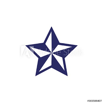 merry christmas star decorative icon