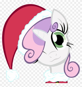 Merry Christmas Sweetie Bell By Themightysqueegee - My Little Pony Christmas Sweetie Belle