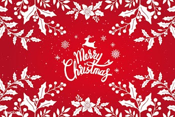 Merry Christmas typography design vector | Free stock vector - 511053
