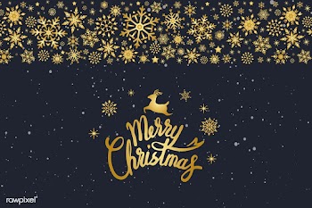 Merry Christmas typography design vector | Free stock vector - 511066