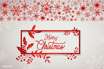Merry Christmas typography design vector | Free stock vector - 511077