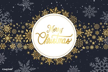 Merry Christmas typography design vector | Free stock vector - 511084