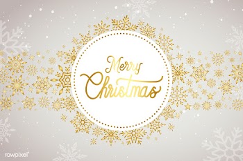 Merry Christmas typography design vector | Free stock vector - 511086