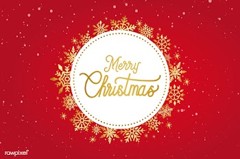 Merry Christmas typography design vector | Free stock vector - 511093