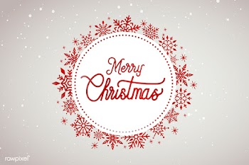 Merry Christmas typography design vector | Free stock vector - 511098