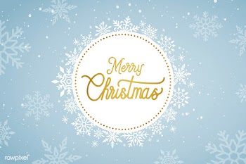 Merry Christmas typography design vector | Free stock vector - 511100