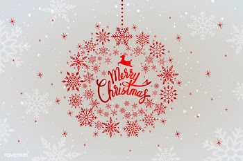 Merry Christmas typography design vector | Free stock vector - 511104