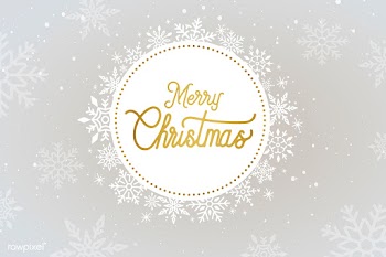 Merry Christmas typography design vector | Free stock vector - 511105
