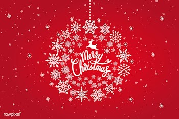 Merry Christmas typography design vector | Free stock vector - 511107