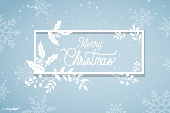 Merry Christmas typography design vector | Free stock vector - 511118