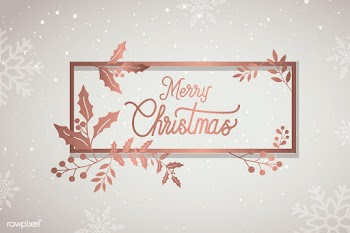 Merry Christmas typography design vector | Free stock vector - 511119