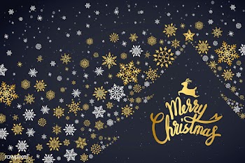 Merry Christmas typography design vector | Free stock vector - 511122