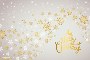 Merry Christmas typography design vector | Free stock vector - 511125
