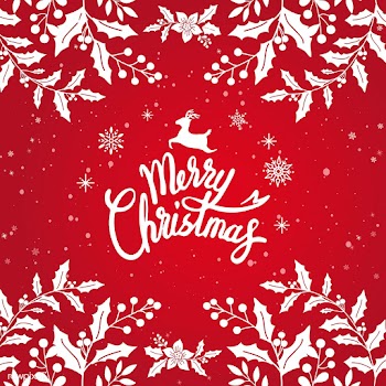 Merry Christmas typography design vector | Free stock vector - 511351