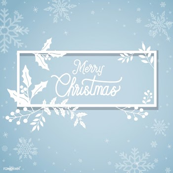 Merry Christmas typography design vector | Free stock vector - 511398