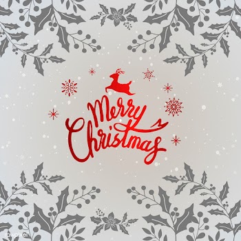 Merry Christmas typography design vector | Free stock vector - 511411