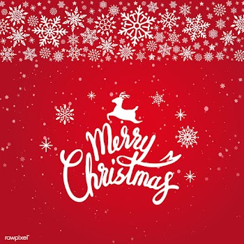 Merry Christmas typography design vector | Free stock vector - 511415