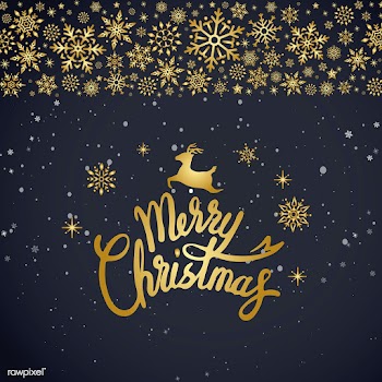 Merry Christmas typography design vector | Free stock vector - 511418