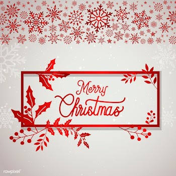Merry Christmas typography design vector | Free stock vector - 511431