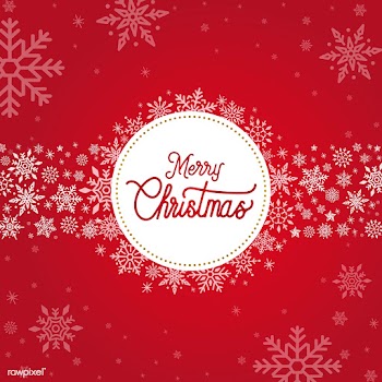 Merry Christmas typography design vector | Free stock vector - 511434