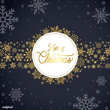 Merry Christmas typography design vector | Free stock vector - 511435