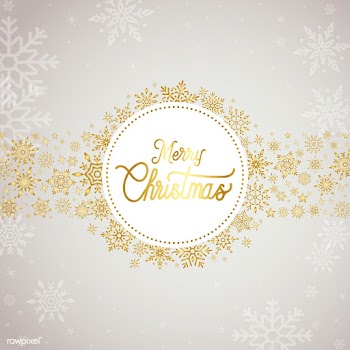 Merry Christmas typography design vector | Free stock vector - 511448