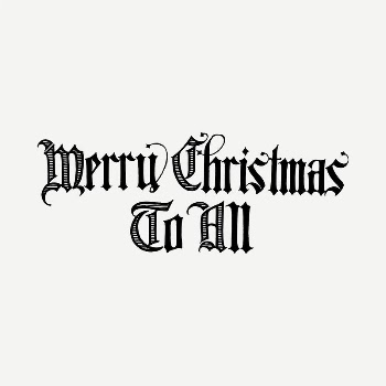 Merry Christmas typography  drawing, | Free PSD - rawpixel