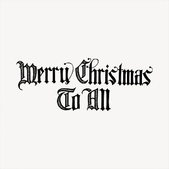Merry Christmas typography   | Free Vector - rawpixel