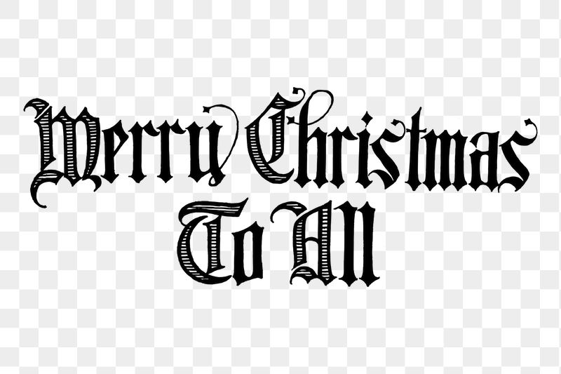 Merry Christmas typography  png | Free PNG - rawpixel