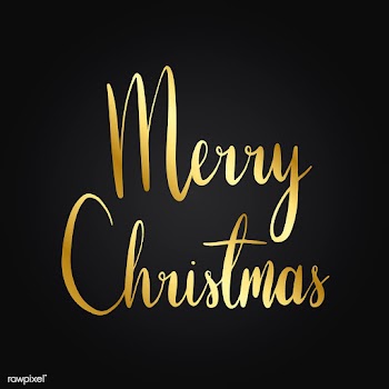 Merry Christmas typography style vector | Free stock vector - 517640