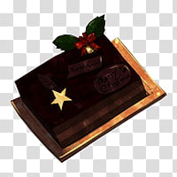 Merry Christmas  Watchers, black and brown wooden table transparent background PNG clipart