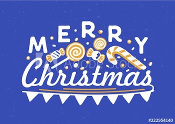Merry Christmas wish written with elegant cursive calligraphic font